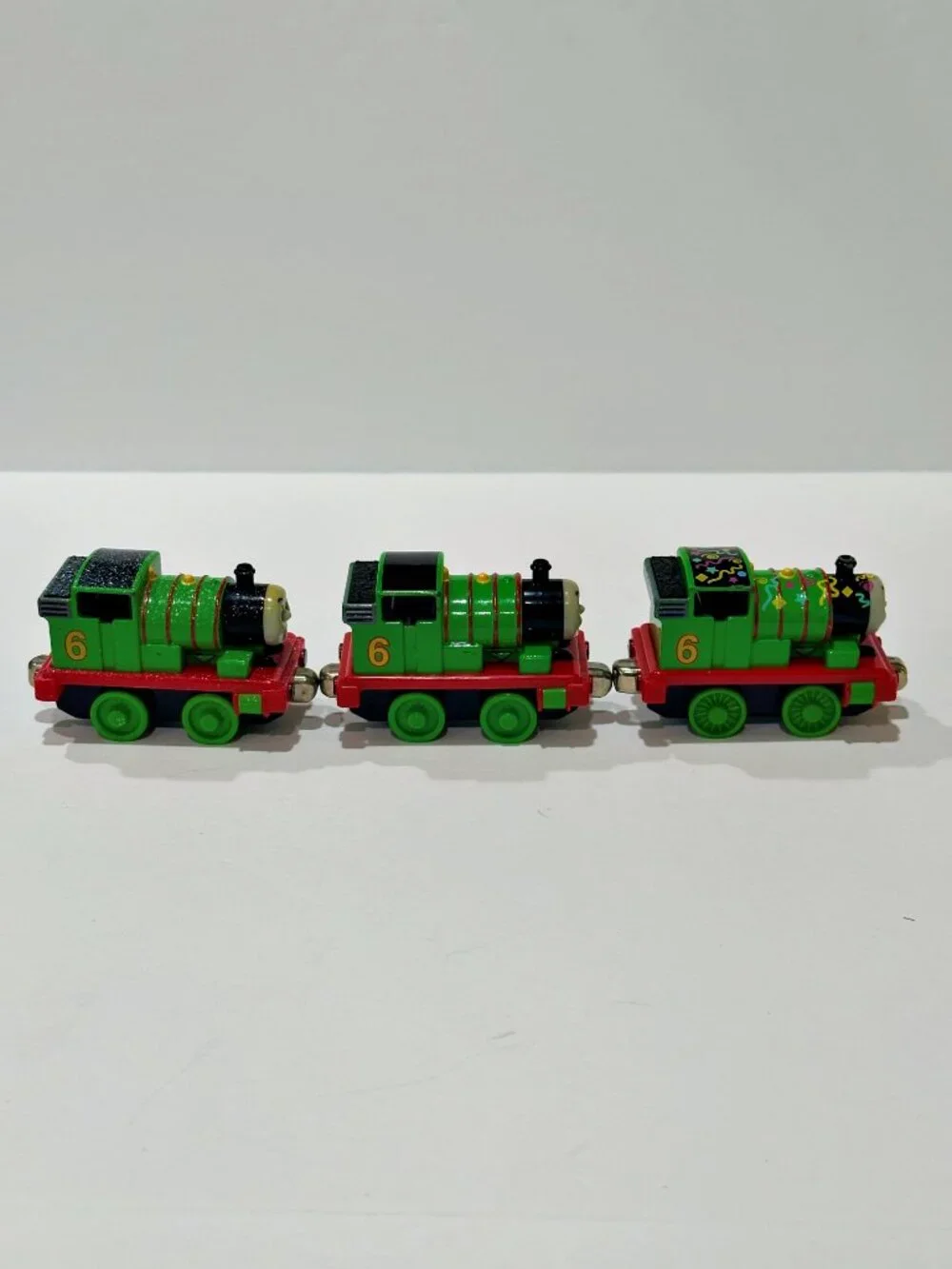 Thomas Take Along Percy Lot 3 Regular Snowy Birthday 2002 Learning Curve Diecast